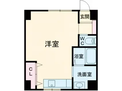 PASSION-I(ワンルーム/4階)の間取り写真