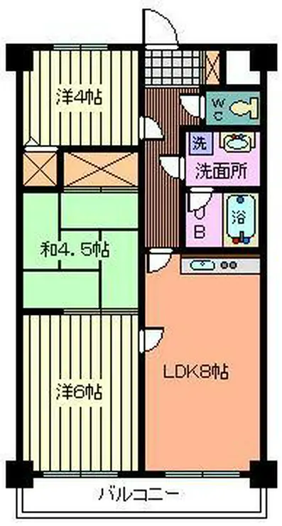 センチュリー浦和 3階階 間取り