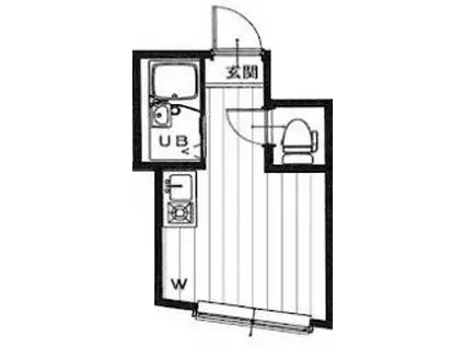 アーバンプレイス中井IIB(ワンルーム/1階)の間取り写真