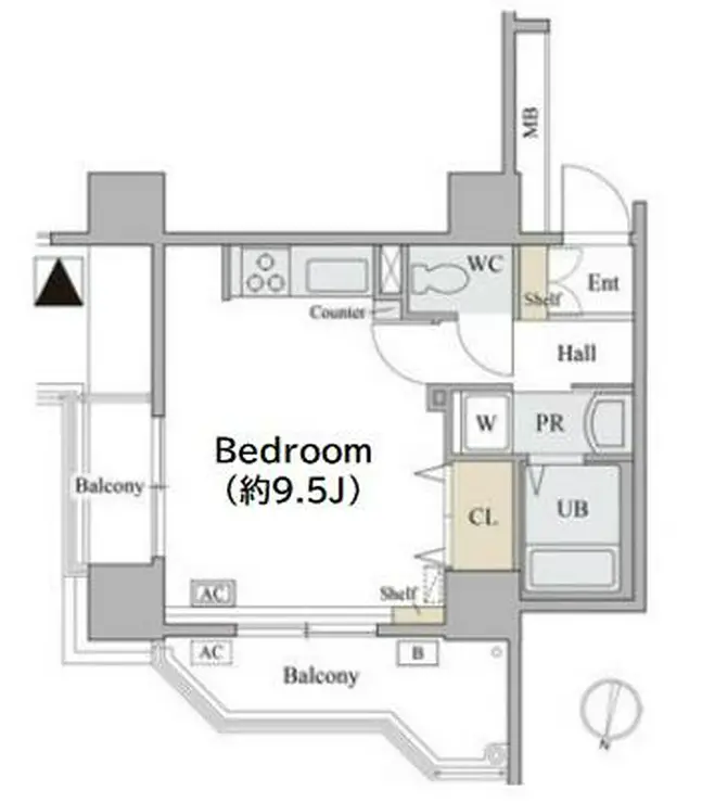 コラム神泉 6階階 間取り
