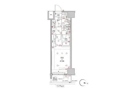 クレイシア板橋本町(1K/3階)の間取り写真