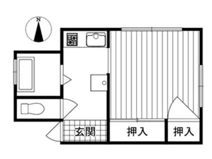 フジサキハイツ(1K/2階)の間取り写真