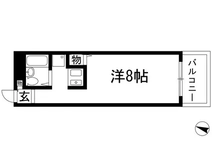 グランディア ミ・アモーレ宝塚南口(ワンルーム/2階)の間取り写真