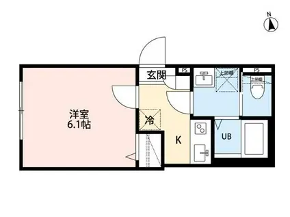 ROBOT HOME 八広(1K/2階)の間取り写真