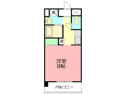 ストンフィールド湘南II(ワンルーム/2階)の間取り写真