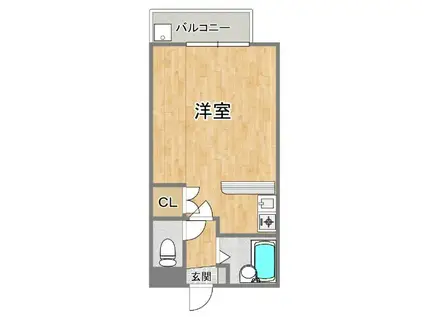 辻産業第16ビル(ワンルーム/4階)の間取り写真