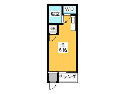 サンピュア川上(ワンルーム/1階)の間取り写真