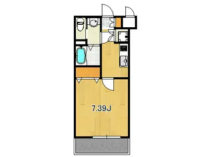 サヴォイ博多エレメンツ(1K/8階)の間取り写真