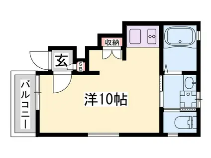 グラツィオーソ姫路市役所前(ワンルーム/1階)の間取り写真
