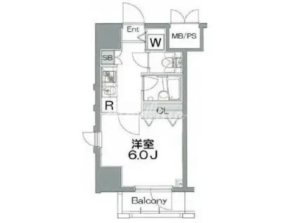 セ・ジョリ浅草ベルグレード(1K/10階)の間取り写真