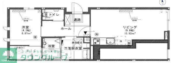 EDITION本蓮沼(1LDK/1階)の間取り写真