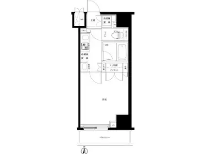 ルーブル板橋区役所前(1K/10階)の間取り写真
