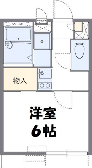 レオパレスメゾン ド ツルマ(1K/1階)の間取り写真