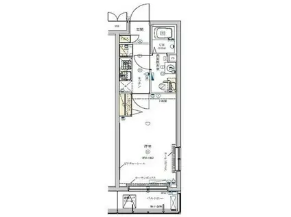 MAXIV代田橋(1K/4階)の間取り写真