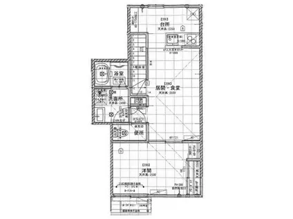 八雲ガーデンテラス(1LDK/2階)の間取り写真
