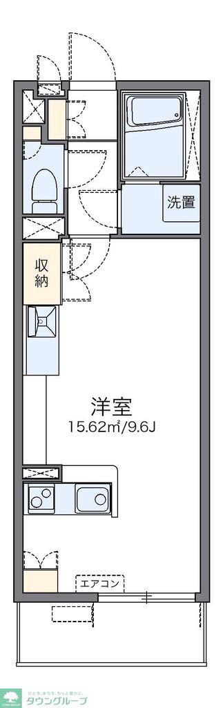 レオネクスト森(ワンルーム/2階)の間取り写真