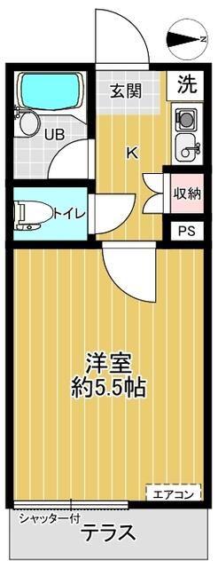 ピア要町(1K/1階)の間取り写真