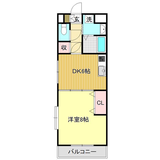 プルミエール(1DK/5階)の間取り写真