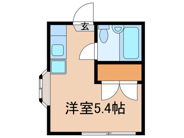 スクエア南長崎(ワンルーム/2階)の間取り写真