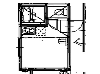 ユナイトみの沢ストロベリーパフェ(ワンルーム/2階)の間取り写真