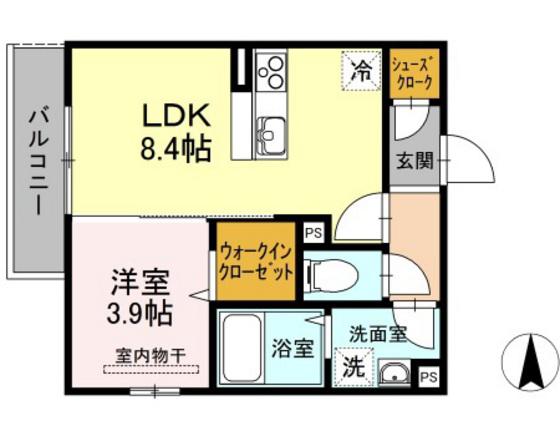 メゾン・ド・ルアール(1LDK/3階)の間取り写真