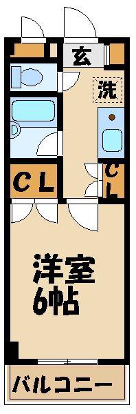 ネギビレッヂ参番館(1K/3階)の間取り写真
