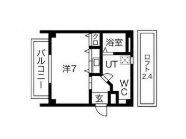 エヌエムディセット(ワンルーム/3階)の間取り写真