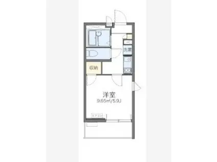 レオネクスト呉松I(1K/1階)の間取り写真