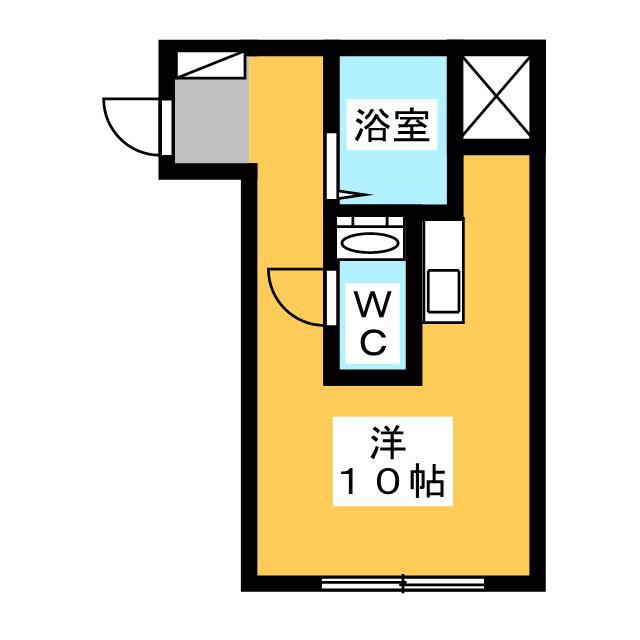 ジュネスヤイヅ(ワンルーム/1階)の間取り写真