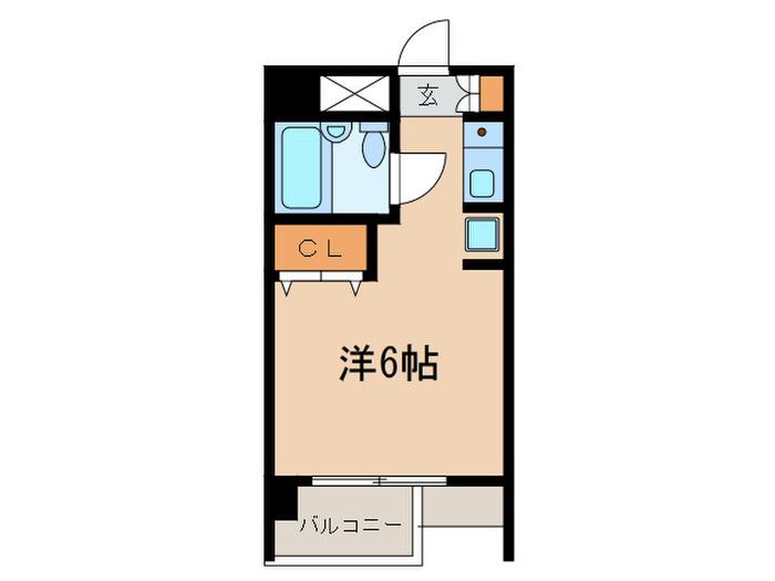 SAKURA館(ワンルーム/2階)の間取り写真