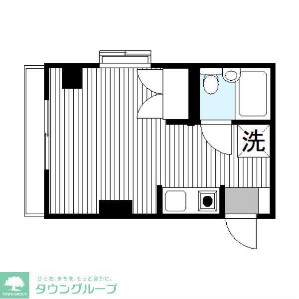ライオンズマンション上溝第2 101(ワンルーム/1階)の間取り写真