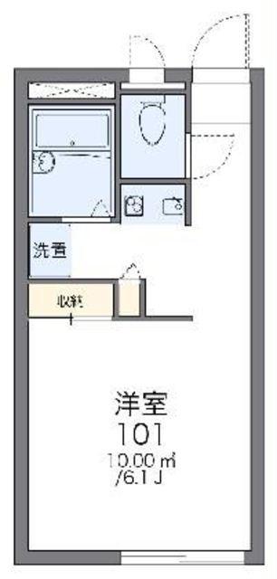 レオパレスROUTE14(1K/1階)の間取り写真