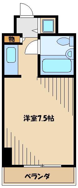 テディマンション(1K/2階)の間取り写真