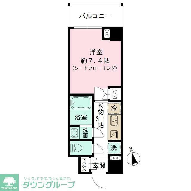 SUNFLOWER GARDEN(1K/3階)の間取り写真