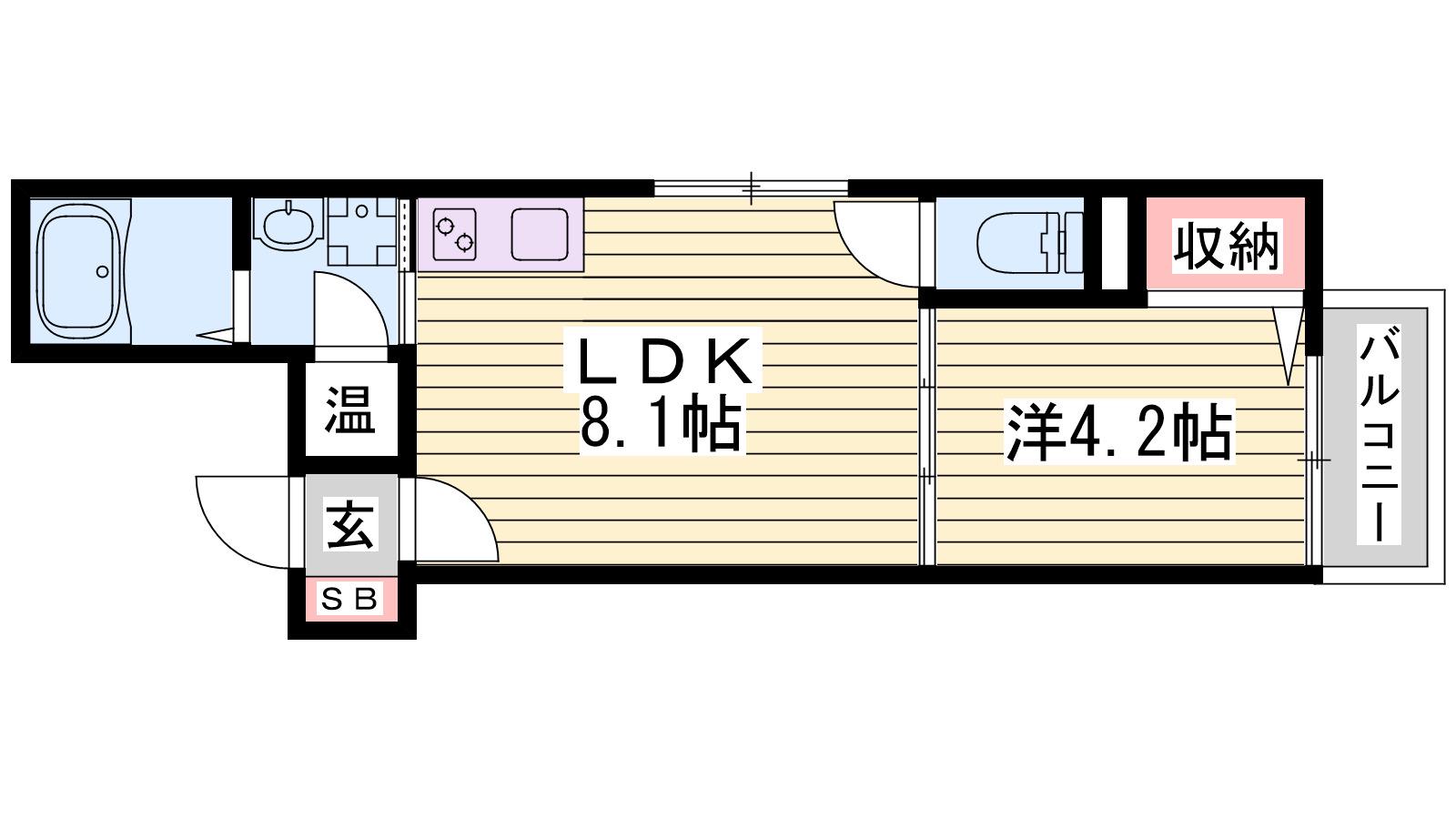 F ASECIA ILIA(1LDK/2階)の間取り写真