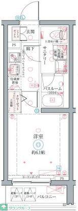 クレヴィスタ井荻(1K/2階)の間取り写真