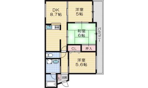 ジュネスト一番館(3SLDK/1階)の間取り写真