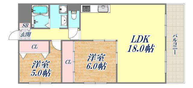 グリーンエクセル甲南(3LDK/3階)の間取り写真