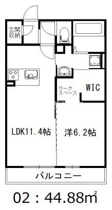 ANFANG神田(1LDK/2階)の間取り写真