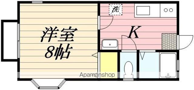 オレンジハイム花山手(1K/2階)の間取り写真