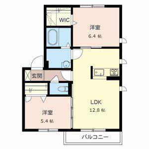 SOLEIL彩都(2LDK/2階)の間取り写真