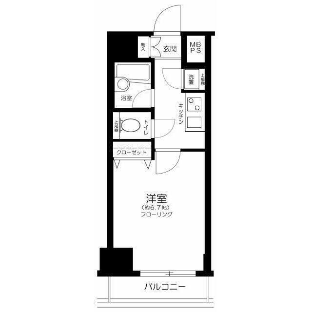ソアブール御徒町コンフォート(1K/10階)の間取り写真