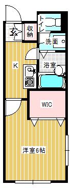 グリッド(1K/3階)の間取り写真