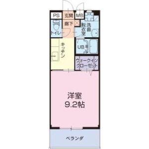 イーハトーブ(1K/2階)の間取り写真