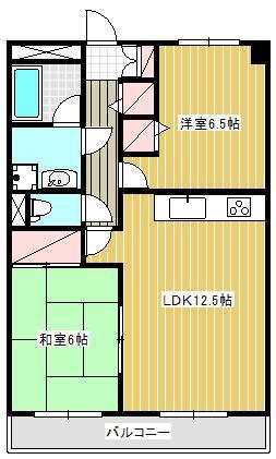 クエスタ・デル・ラモスⅡ(2LDK/2階)の間取り写真