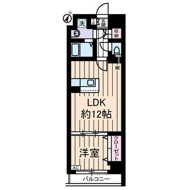 YAYOI COURT(1LDK/10階)の間取り写真