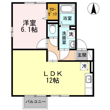 MAEDA HOUSE(1LDK/2階)の間取り写真