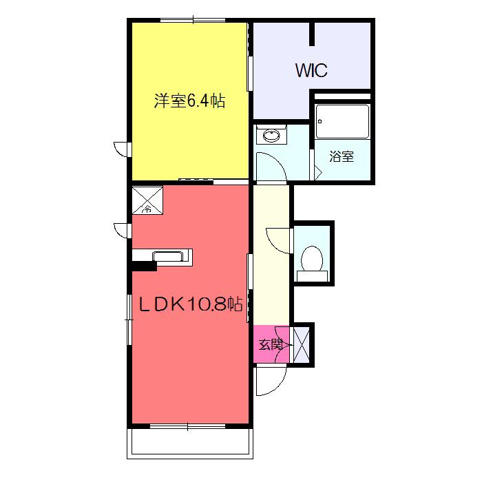 ECO HOUSE(1LDK/1階)の間取り写真