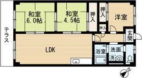 ミューズ・ポカホンタス(3LDK/2階)の間取り写真