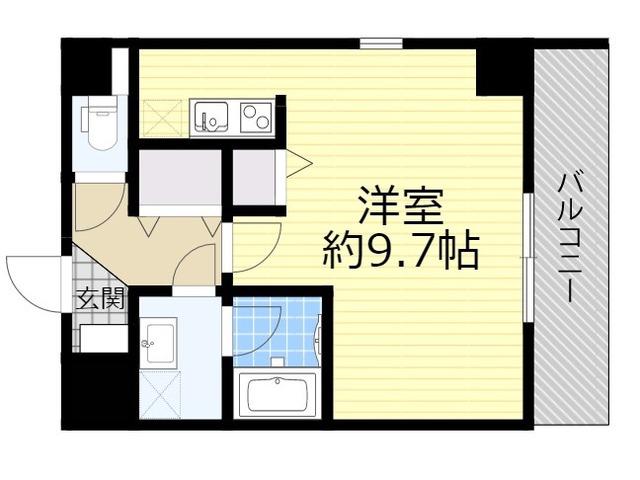 HR・FRONT・REGAL新森(ワンルーム/5階)の間取り写真